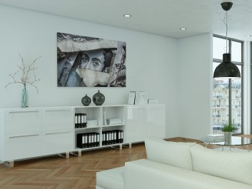 Wzrok Bolivara - fotoobraz na płótnie - 120x80 cm