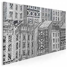 Kraina dreszczowców - nowoczesny obraz na płótnie - 120x80 cm