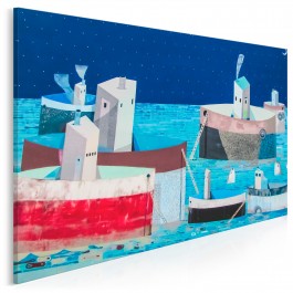 Parostatki - fotoobraz do sypialni - 120x80 cm Parostatki - fotoobraz do sypialni - 120x80 cm