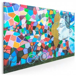 Kalejdoskop myśli - nowoczesny obraz na płótnie - 120x80 cm Kalejdoskop myśli - nowoczesny obraz na płótnie - 120x80 cm