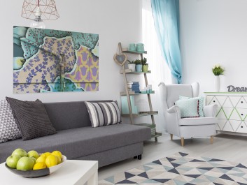 Miejski kwietnik - zdjęcie na płótnie - 120x80 cm