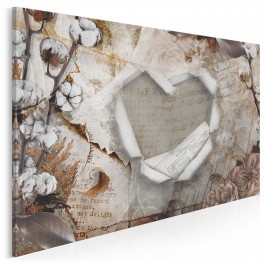 Bawełniane gody - nowoczesny obraz na płótnie - 120x80 cm