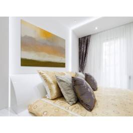 Sielski poranek - nowoczesny obraz na płótnie - 120x80 cm