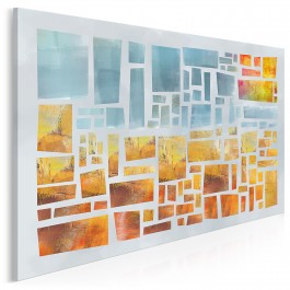 Etiuda słońca - nowoczesny obraz na płótnie - 120x80 cm