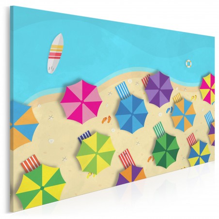 Plażing - nowoczesny obraz do salonu - 120x80 cm