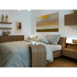 Sielski poranek - nowoczesny obraz na płótnie - 120x80 cm