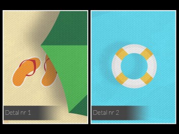 Plażing - nowoczesny obraz do salonu - 120x80 cm Plażing - nowoczesny obraz do salonu - 120x80 cm