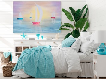 Okiełznać wiatr - nowoczesny obraz do sypialni - 120x80 cm
