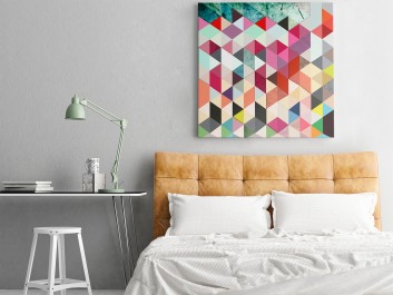 Pozory i złudzenia - nowoczesny obraz na płótnie - 80x80 cm