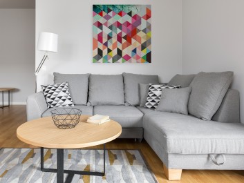 Pozory i złudzenia - nowoczesny obraz na płótnie - 80x80 cm