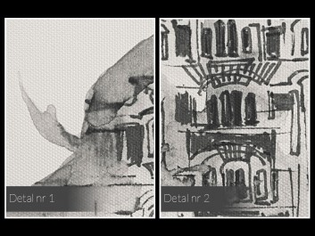 Kochankowie z Werony - nowoczesny obraz na płótnie - 80x80 cm Kochankowie z Werony - nowoczesny obraz na płótnie - 80x80 cm