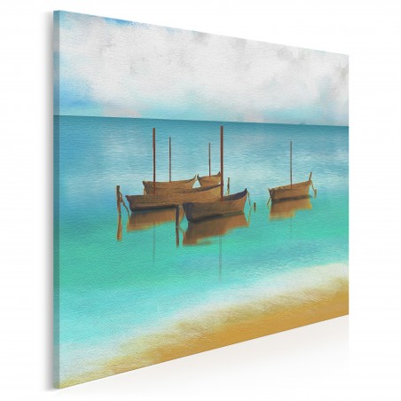Za horyzont - nowoczesny obraz do salonu - 80x80 cm