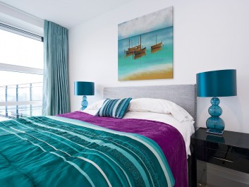 Za horyzont - nowoczesny obraz do salonu - 80x80 cm