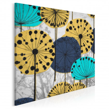 Eufloria - nowoczesny obraz na płótnie - 80x80 cm