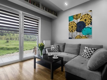 Eufloria - nowoczesny obraz na płótnie - 80x80 cm