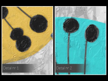 Eufloria - nowoczesny obraz na płótnie - 80x80 cm