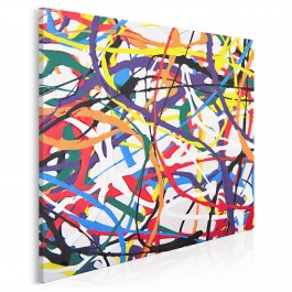 Ścieżki życia - nowoczesny obraz do salonu - 80x80 cm