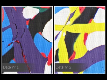 Ścieżki życia - nowoczesny obraz do salonu - 80x80 cm