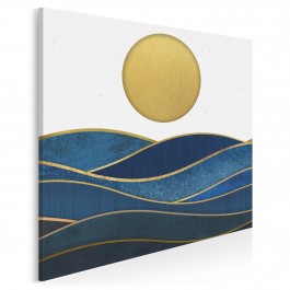 Atramentowe ukojenie - nowoczesny obraz do sypialni - 80x80 cm