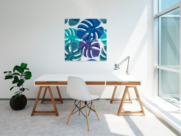 Arboretum - nowoczesny obraz na płótnie - 80x80 cm Arboretum - nowoczesny obraz na płótnie - 80x80 cm