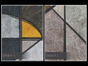 Dwoista natura - nowoczesny obraz na płótnie - 80x80cm Dwoista natura - nowoczesny obraz na płótnie - 80x80cm