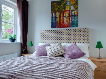 Płynący trotuar - nowoczesny obraz na płótnie - wariant 2 - 80x80 cm