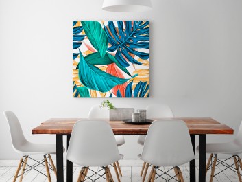 Oranżeria - nowoczesny obraz na płótnie - 80x80 cm