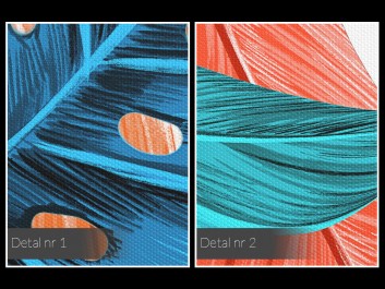 Oranżeria - nowoczesny obraz na płótnie - 80x80 cm