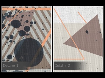 Dekonstrukcja - nowoczesny obraz na płótnie - 80x80 cm