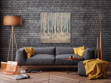 W półśnie - nowoczesny obraz do sypialni - 80x80 cm