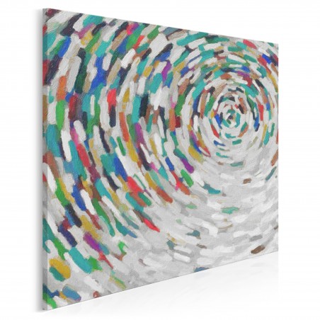 Alabastrowa tafla - nowoczesny obraz na płótnie - 80x80 cm