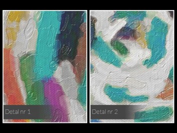 Alabastrowa tafla - nowoczesny obraz na płótnie - 80x80 cm