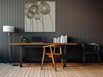 W stronę słońca - nowoczesny obraz na płótnie - 80x80 cm