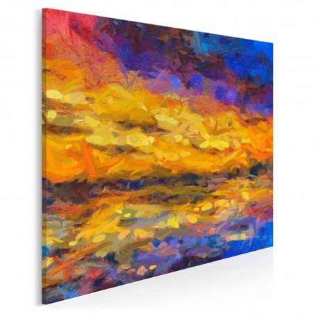 Przypływ o brzasku - nowoczesny obraz na płótnie - 80x80 cm