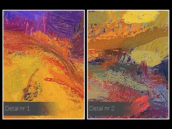 Przypływ o brzasku - nowoczesny obraz na płótnie - 80x80 cm