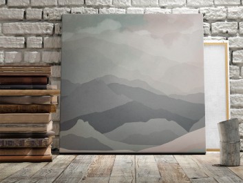Wzgórza nadziei - nowoczesny obraz na płótnie - 80x80 cm