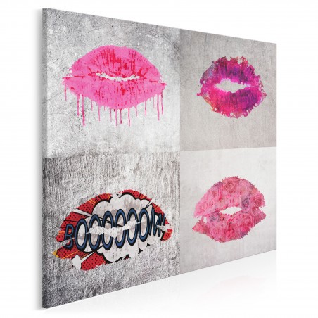 Oblicza miłości - nowoczesny obraz na płótnie - 80x80 cm