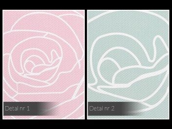 Ogrody różane - nowoczesny obraz na płótnie - 80x80 cm