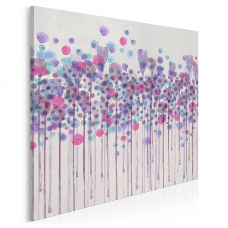 Kaligrafia mglistych wzruszeń - nowoczesny obraz na płótnie - 80x80 cm