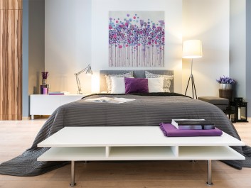 Kaligrafia mglistych wzruszeń - nowoczesny obraz na płótnie - 80x80 cm