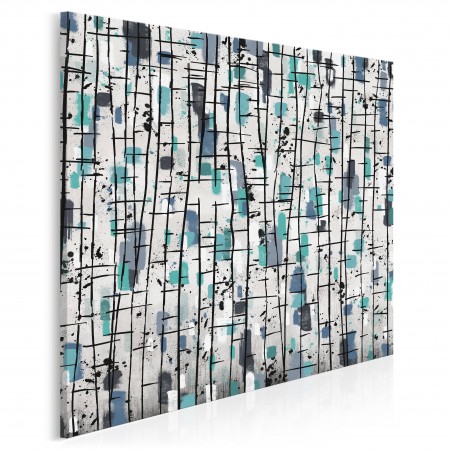 Nordyckie legendy - nowoczesny obraz do sypialni - 80x80 cm