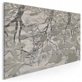 Jesienne, deszczowe melodie - nowoczesny obraz do sypialni - 120x80cm