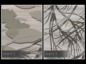 Jesienne, deszczowe melodie - nowoczesny obraz do sypialni - 120x80cm