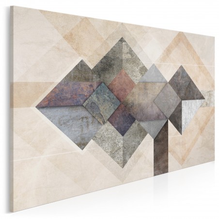 Molekuły szczęścia - nowoczesny obraz do salonu - 120x80 cm