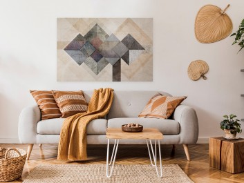 Molekuły szczęścia - nowoczesny obraz do salonu - 120x80 cm Molekuły szczęścia - nowoczesny obraz do salonu - 120x80 cm