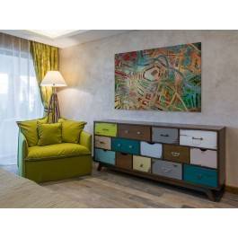 Wrocławski labirynt - nowoczesny obraz na płótnie - 120x80 cm