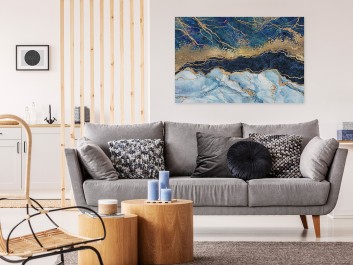 Rzeka życia - nowoczesny obraz do salonu - 120x80 cm