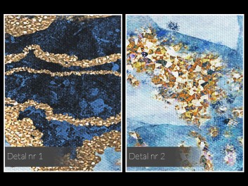 Rzeka życia - nowoczesny obraz do salonu - 120x80 cm