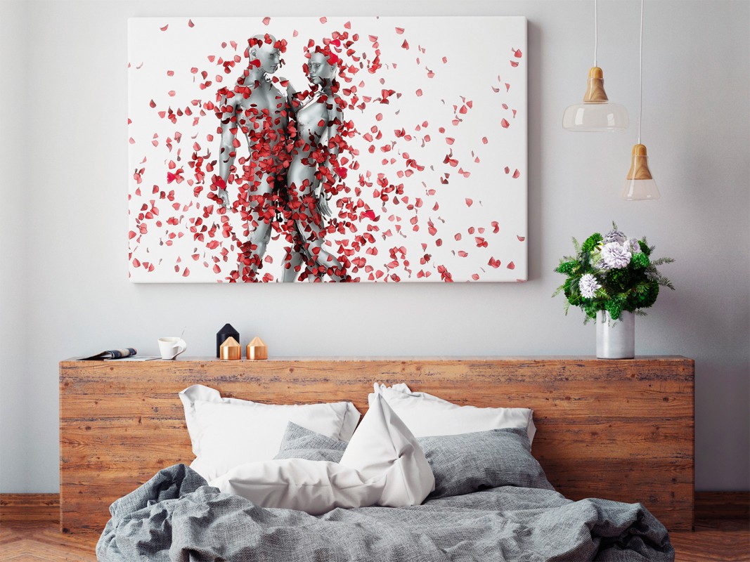 Strzała Amora - nowoczesny obraz do sypialni - 120x80 cm