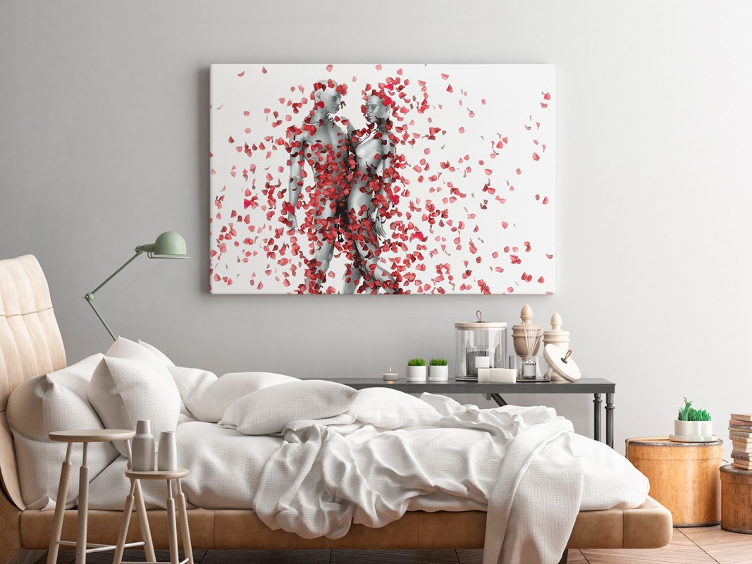 Strzała Amora - nowoczesny obraz do sypialni - 120x80 cm